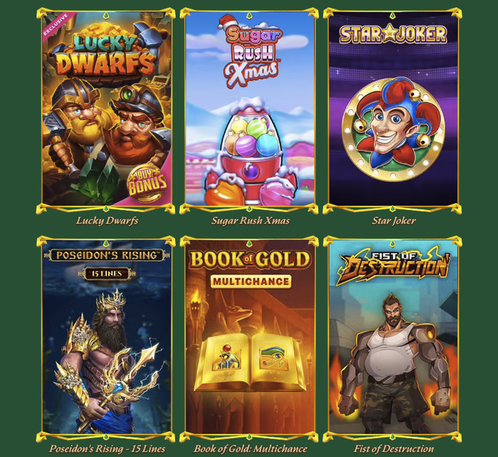 Greenluck Spielautomaten auf dem Desktop Greenluck Spielautomaten auf dem Desktop