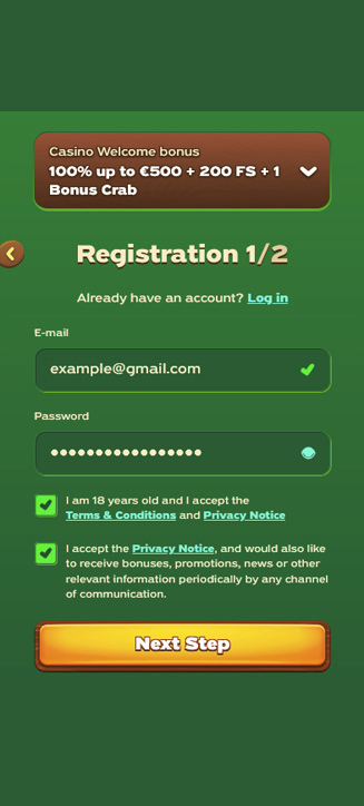 Greenluck Registrierungsprozess auf dem Handy Greenluck Registrierungsprozess auf dem Handy